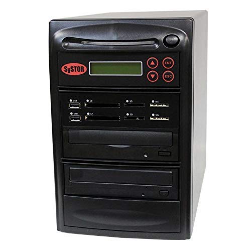 SySTOR Blu-ray BDXL Multi-Media Center Plus - Flash-Speicherlaufwerk (USB/SD/CF/MS/MMC) & Disc-Sicherung + 1-1 CD-DVD-BD-Duplikator (SYS01-P-MBBD)