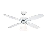 Westinghouse Capitol Deckenventilator White Finish With Reversible White/Beech Blades