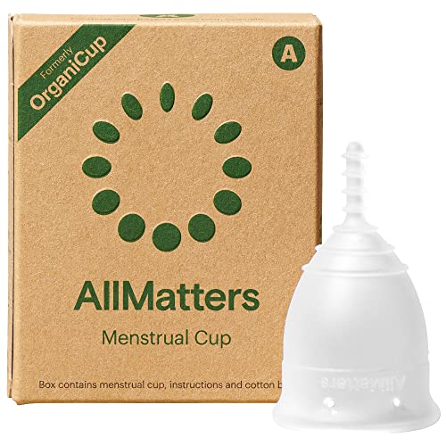 OrganiCup Menstruationstasse - Größe A/Klein - Gewinner des AllergyAwards 2019 - FDA-zugelassen - Weiches, flexibles, wiederverwendbares medizinisches Silikon