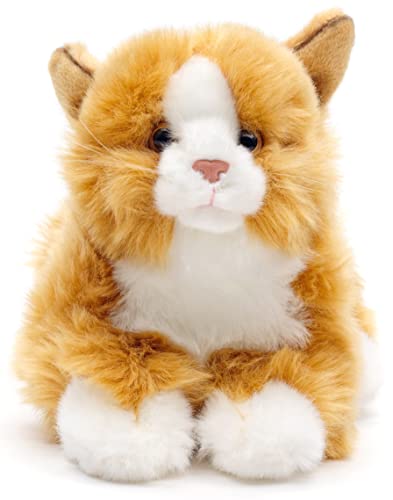 Uni-Toys - Katze rot-braun, liegend - 20 cm (Länge) - Plüsch-Kätzchen - Plüschtier, Kuscheltier