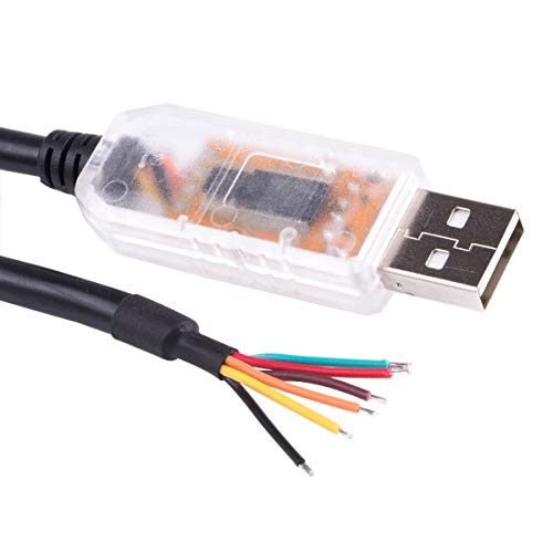 USB auf RS485 Level Serial UART Konverterkabel FTDI Chipsatz 6-Wege Abisoliertes Kabel USB-RS485-WE-1800-BT