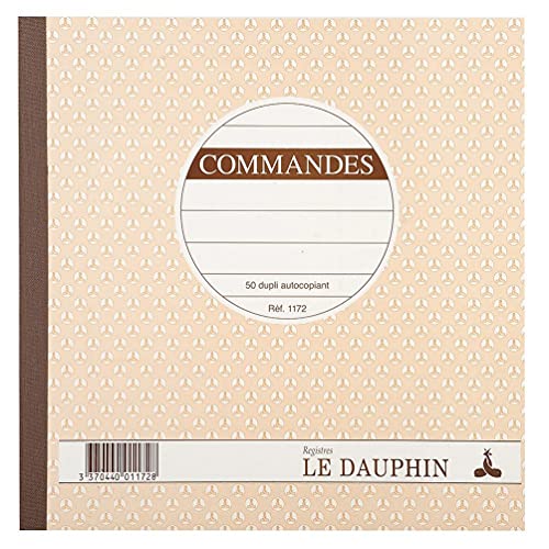 Le Dauphin 1172D 5 Stück Durchschreibbuch kariert texté Papier selbstdurchschreibend Befehle 21 x 21 cm von 50 DUPLI -