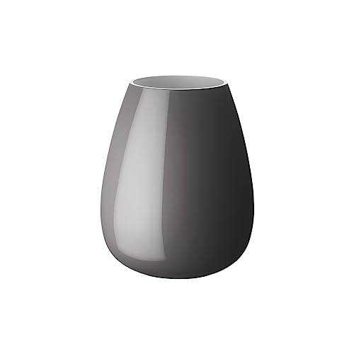 Villeroy & Boch Drop Vase Pure Stone, 18,6 cm, Glas, Grau