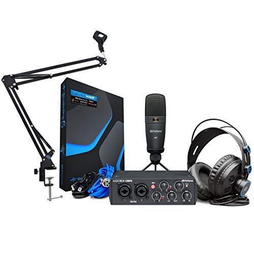Presonus Audiobox 96 Studio Recording Set + keepdrum Gelenkarm Stativ