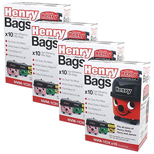 Numatic Hepa Flo NVM-1CH Henry Vacuum Filter Bags - 4 x 10 pack