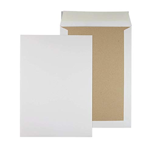 Papprückwandtaschen Versandtaschen C4 229x324mm weiß 125 Stück - Div. Formate weiß braun mit oder ohne Fenster