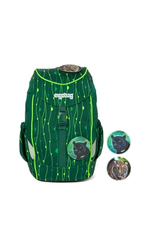 ergobag mini - ergonomischer Kinderrucksack, DIN A4, 10 Liter - RambazamBär - Grün