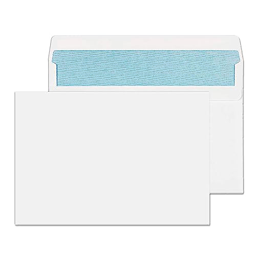 Papierumschläge, Umschlag weiß, DIN C5, 162 x 229 mm, Umschlag aus Silikon, für Dokumente, Versand oder Lagerung · m-office (500 Stück, 162 x 229 mm)