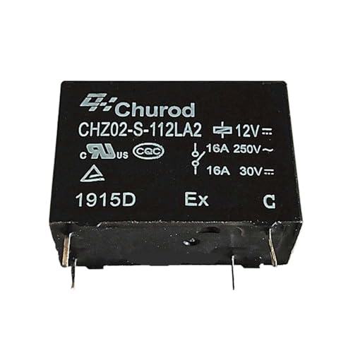 12V Relais CHZ02-S-112LA2 12VDC 16A 4Pins (Size : 10 PCS)