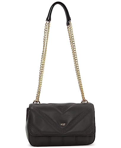DKNY Women's R313BW79-BGD-1 Shoulder Bag, Black/Gold