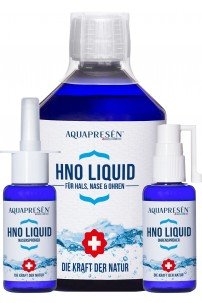 Aquapresén HNO Set: Hals- und Ohrensprüher je 50 ml PLUS Nachfüllflasche 500 ml