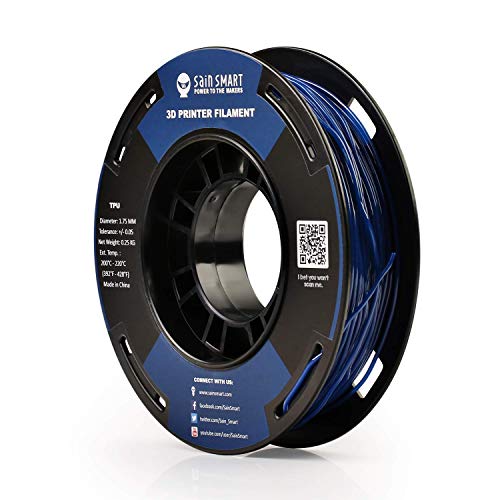 SainSmart flexibles TPU 3D-Druck-Filament, 1,75 mm, 250 g, Maßgenauigkeit +/- 0,05 mm, Galaxy Blue