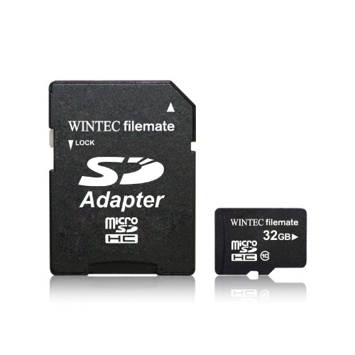 Wintec 3FMUSD32GBC10-R Filemate 32 GB Mobile Professional Class 10 Micro SD HC Card
