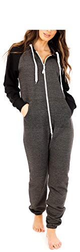 Juicy Trendz® Damen Onesie Frauen Trainingsanzug Jogging Anzug Einteiler Unisex Overall Jumpsuit