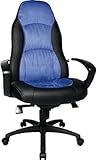 Topstar Bürostuhl Chefsessel Speed Chair inkl. Armlehnen schwarz/blau