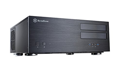 Silverstone SST-GD08B - Grandia HTPC ATX Desktop Gehäuse mit hochleistungsfähigem und geräuscharmen Kühlsystem, schwarz