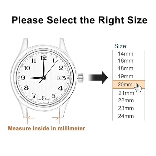 BOLEXA uhr Lederarmband Schlichtes Lederarmband, 10–24 mm, universelles Uhrenarmband mit Schmetterlingsschnalle, Stahlschnallenarmband, 22 mm Uhrenarmband (Color : Rot, Size : 12mm)