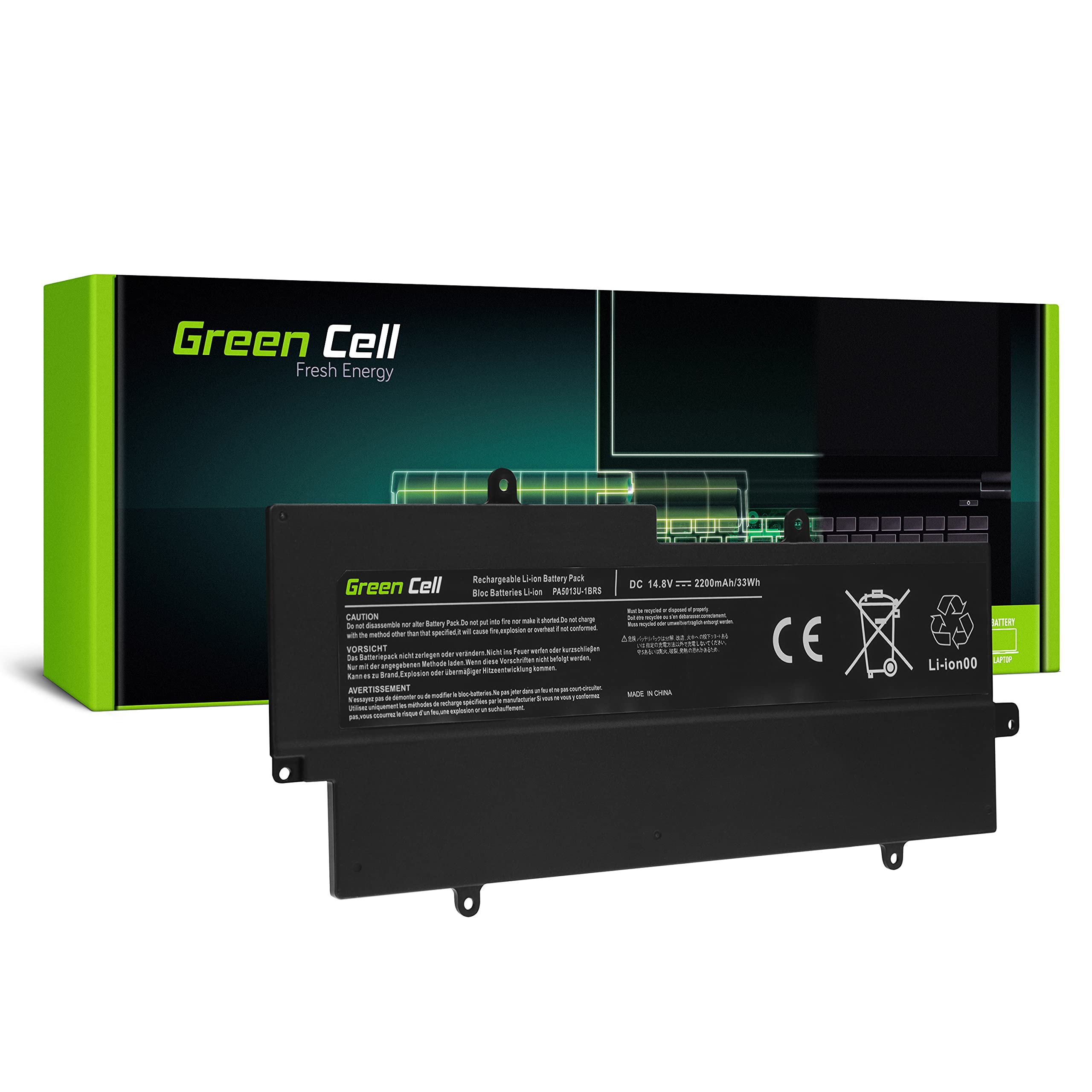Green Cell Laptop Akku Toshiba PA5013U-1BRS für Toshiba Portege Z830 Z835 Z930 Z935 Z830-10F Z830-10H Z830-10Q Z830-10R Z830-10U Z830-11G Z830-11M Z830-120 Z930-10Q Z930-11Z Z930-12G Z930-131
