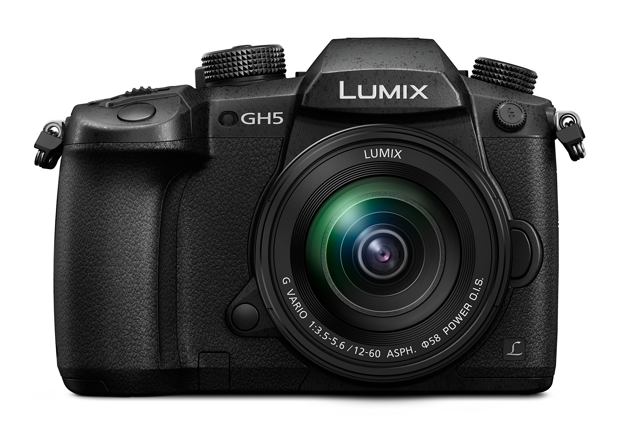 Panasonic Lumix DC-GH5MEG-K Systemkamera (20 MP, Dual I.S., 4K/6K, wetterfestes Magnesiumgehäuse, 12-60mm Objektiv, schwarz)