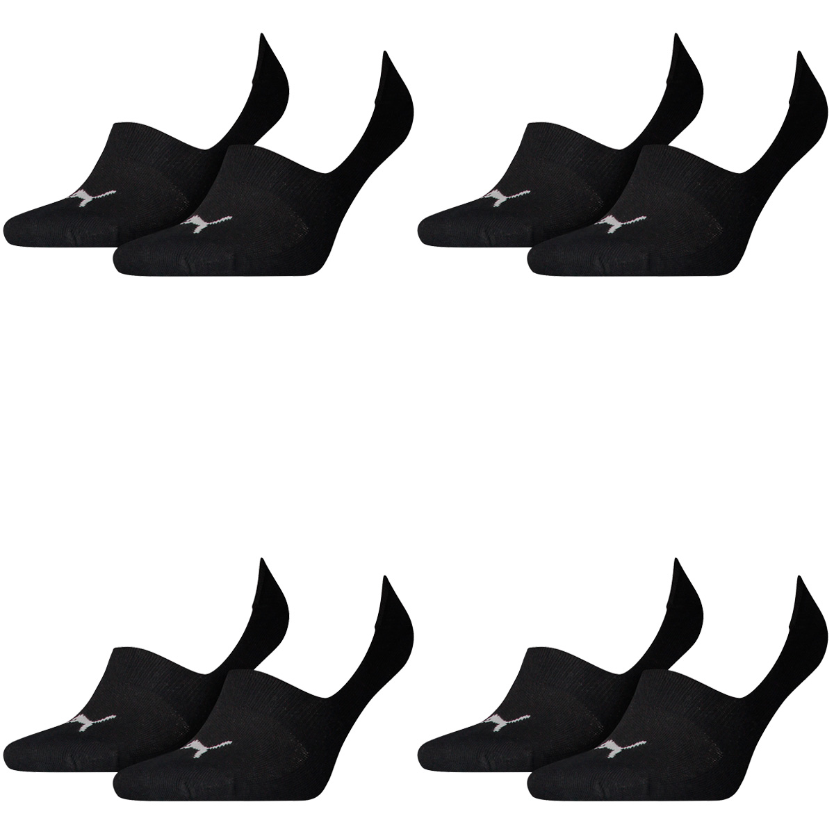 8 Paar Puma Socken Footie Sportsocken Invisible Gr. 35 - 46 Unisex