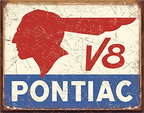 Pontiac v8 blechschild (de)