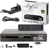 Leyf Satellite Receiver PVR Recording Function Digital Satellite Receiver (HDTV, DVB-S /DVB-S2, HDMI, SCART, 2X USB, Full HD 1080p) [Pre-Programmed for Astra, Hotbird and Türksat] + HDMI Cable