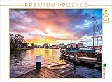 CALVENDO Puzzle Alter Binnenhafen in Emden 1000 Teile Lege-Größe 64 x 48 cm Foto-Puzzle Bild von A. Dreegmeyer
