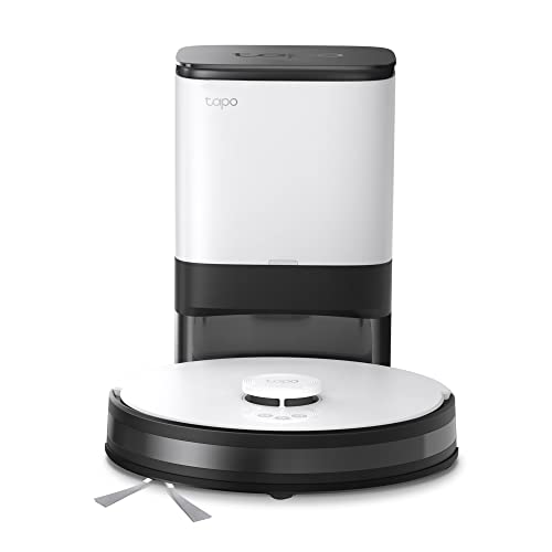 TP-Link Tapo RV30 Plus Saug&Wischroboter mit Smart AutoEmpty Dock(4L), LiDAR-Navigationsroboter,4200Pa Saugkraft,3h Dauerreinigung,300 ml wassertank, Flexibler Reinigungsplan, APP & Sprachsteuerung