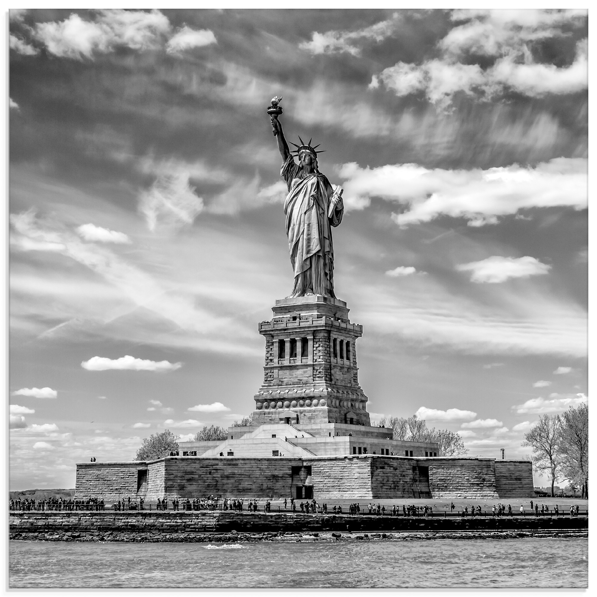 Artland Glasbild "New York City Freiheitsstatue", Amerika, (1 St.)