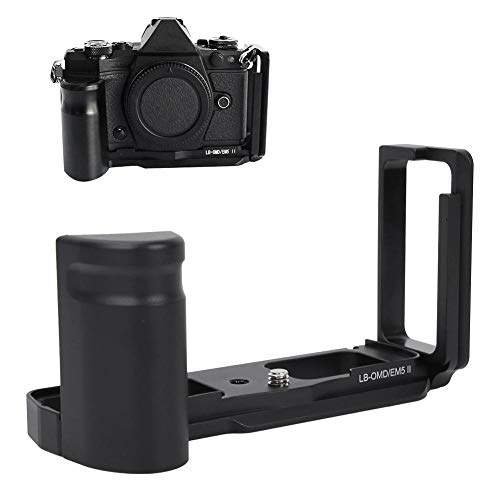 Kamera L-Platte, Handgriff aus Aluminiumlegierung mit Schnellwechselplatte L-Halterung für spiegellose Olympus OMD/EM5 MARK II-Kamera