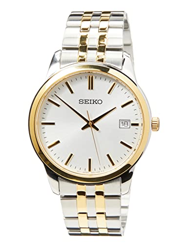 Seiko Herren Analog Quarz Uhr mit Metall Armband SUR402P1