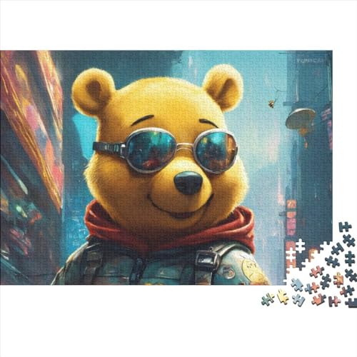 Bears Premium Holz Puzzles 500 Teile Animals,Geburtstagsgeschenk,Geschenke Für Frauen,Wandkunst Für Erwachsene Und Jugendliche Schwierige Und Herausforderung Geschenke 500pcs (52x38cm)