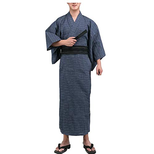 Jinbei Herren japanischer Yukata japanischer Kimono Home Robe Pyjamas Morgenmantel # 11 [Größe M]