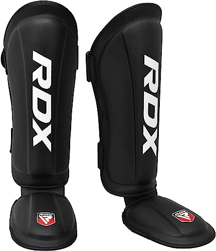 RDX MMA Box-Schienbeinschoner, Fuß, Kampf, Knöchel, Kampfkunst, Kickboxen, Karate S rot / schwarz