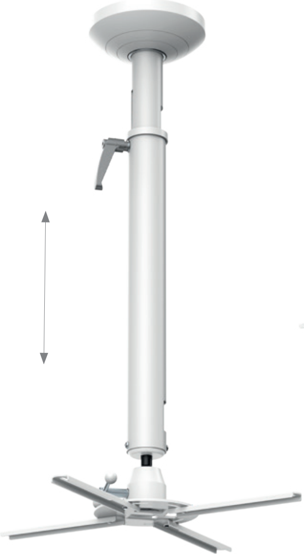 Beamfix II 670 - 900 mm, Deckenhalterung