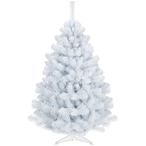 SPRINGOS künstlicher Weihnachtsbaum Kunsttanne 150 cm Weißtanne Premium Qualität Detailgetreu hochwertig hergestellt in der EU (Weiß, Höhe: 150 cm)