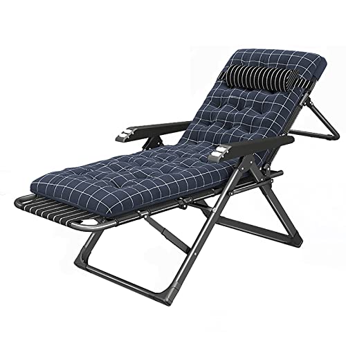 Gepolsterter Zero-Gravity-Stuhl, Lounge-Sessel, Zero-Gravity-Liegestuhl, Outdoor-Liegestuhl, robust, bequem, verstellbar, Schlafbetten für Erwachsene, faltbares Campingbett für den Außenbereich (E 1)