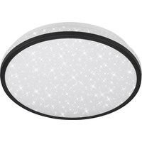 Telefunken LED-Deckenleuchte 'Tepi' weiß/schwarz Ø 28 x 7 cm, mit Bewegungsmelder und Sterneneffekt