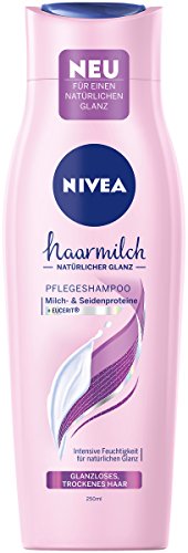NIVEA Haarmilch natürl Glanz Shampoo 250ML, 6er Pack (6 x 250 g)