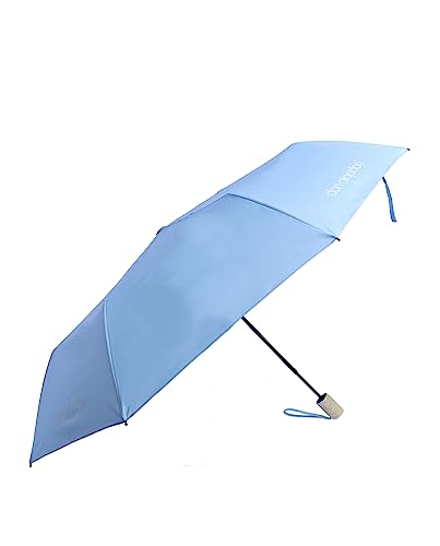 DON ALGODON Regenschirm Taschenschirm mit Auf-Zu-Automatik, Stangen 54 cm Ø100 cm klein, klein, leicht & kompakt Damen Luisa Blau