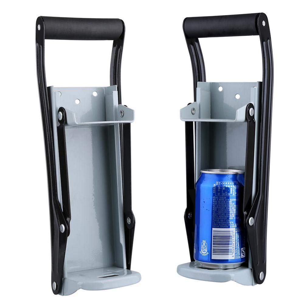 Diyeeni Dosenpresse, Metall-Dosenpresse mit Flaschenöffner, Flaschenpresse Handpresse für 16oz (500ml) Bierdosen Getränkedose Recycling, Wandmontage