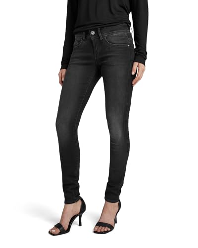 G-Star Raw Damen Lynn Mid Waist Skinny' Jeans, Grau (Dusty Grey B472-A799), 26W / 30L