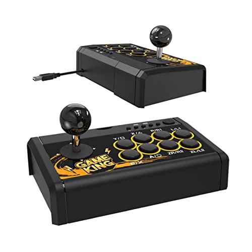 Arcade Stick, USB Kabelgebundener Joystick Kampfstick Gaming Controller für PS3/PS4/Switch/PC, Arcade Fight Stick Joystick, Plug & Play