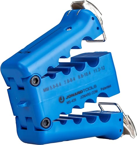 Jonard Tools MS-426 Miniflex Tube Glasfaserkabelschlitz und Ringwerkzeug (5,8 mm - 12 mm)