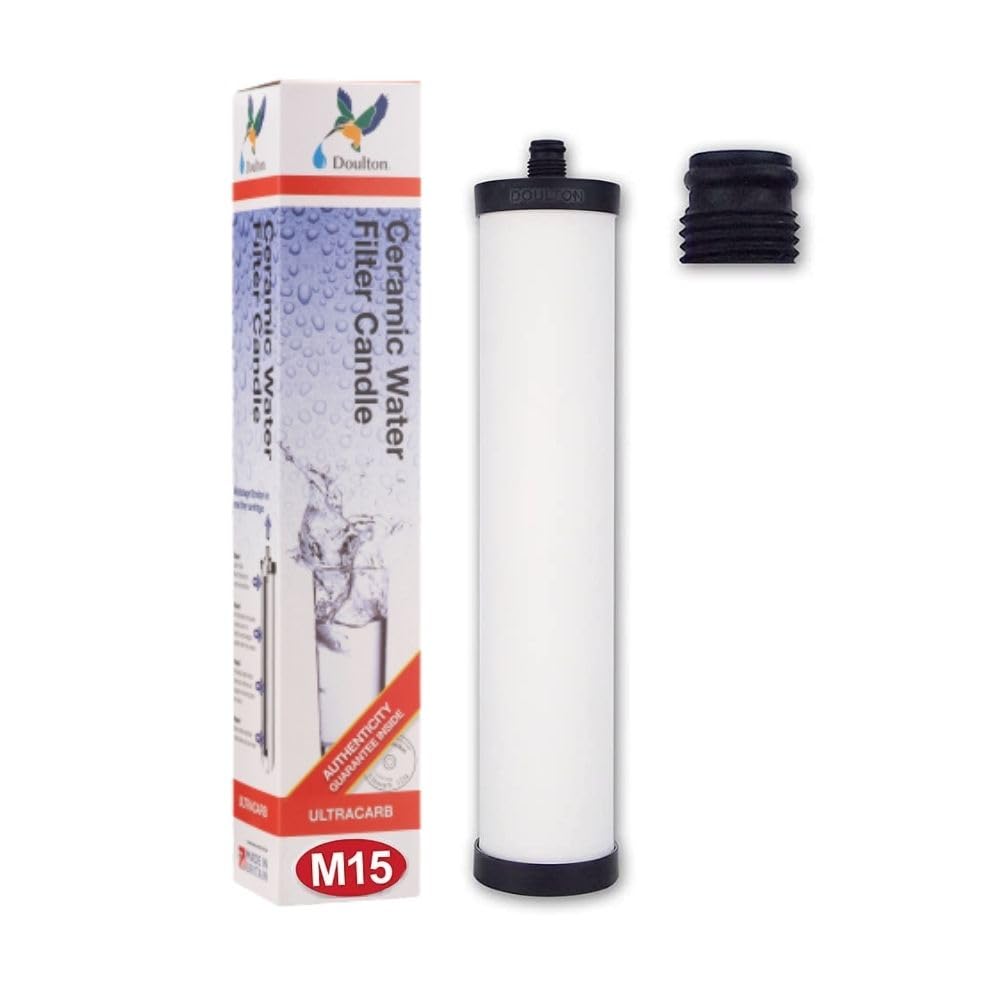 Doulton M15 Ultracarb Keramik Trinkwasser Filter Cartridge Kerze für FRANKE Triflow filterflow alle 1. Generation Gehäuse und 2. Generation Kunststoff Gehäuse FRX01 25,4 cm, Weiß