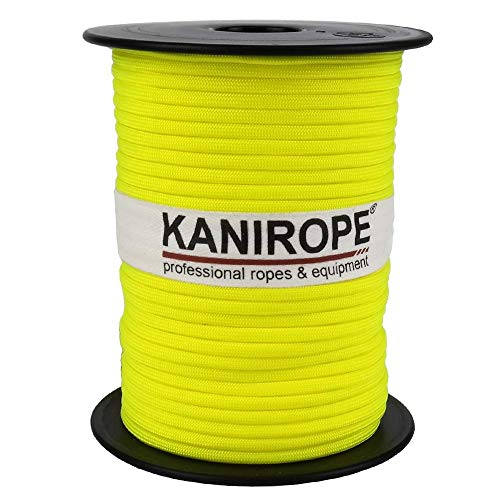 Kanirope® Paracord XPRO ø3,8mm 500m Neongelb 32-Fach geflochten