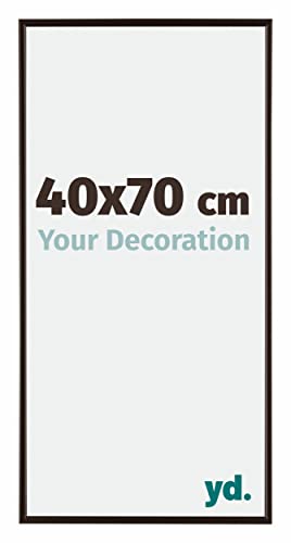 yd. Your Decoration - Bilderrahmen 40x70 cm - Bilderrahmen von Kunststoff mit Acrylglas - Antireflex - Ausgezeichneter Qualität - Antrazit - Fotorahmen - Evry,