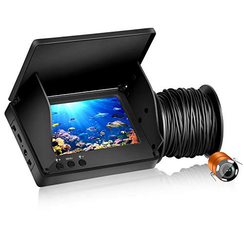 Fish Finder Kamera Unterwasser-Angelkamera mit 4,3 Zoll IPS Display für Eis, Fluss und Boot