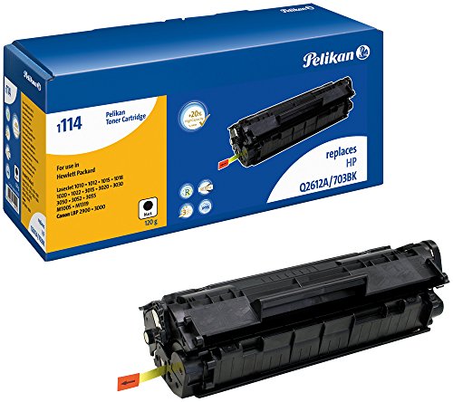 Pelikan Toner ersetzt HP Q2612A (passend für Drucker HP LJ 1010/1012/1015, 3015/3020/3030, Canon LBP-2900/ 3000)