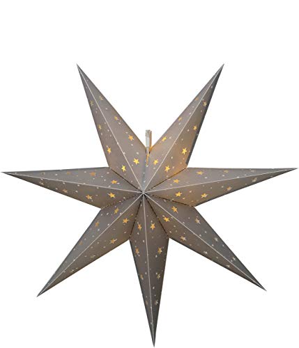 Star 505-02, LED-Outdoor-Stern "Alice", 12 warmwhite LED, Plastik, Silber, 1.8 x 6.0 x 6.0 cm